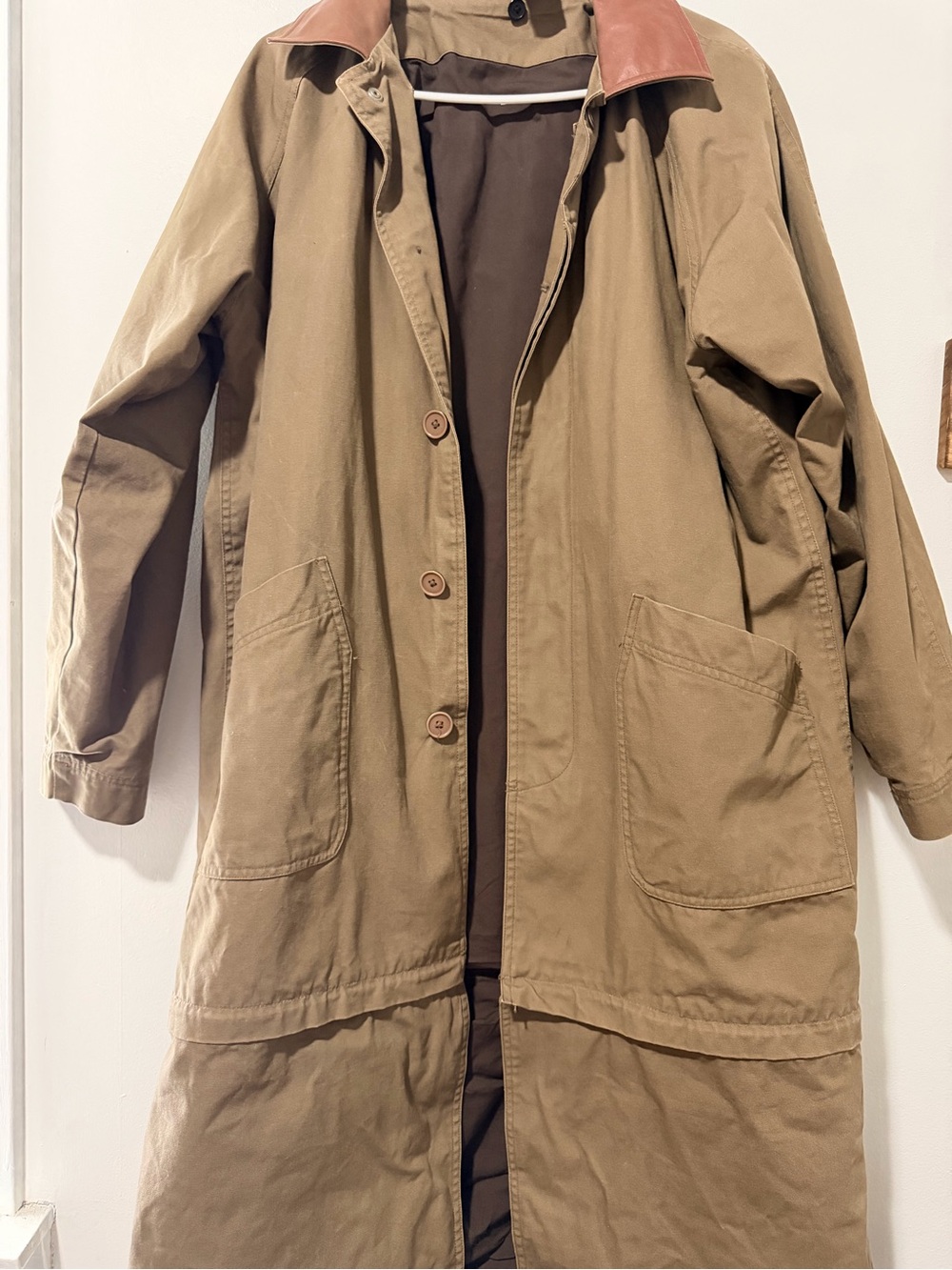 Vintage Marlboro Trench Duster Coat Size Small